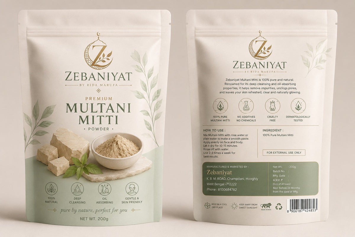Zebaniyat Multani Mitti Powder — 100% Pure & Natural