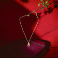 Qalb-e-Noor Allah Heart Pendant Necklace | Zarafshan by Zebaniyat